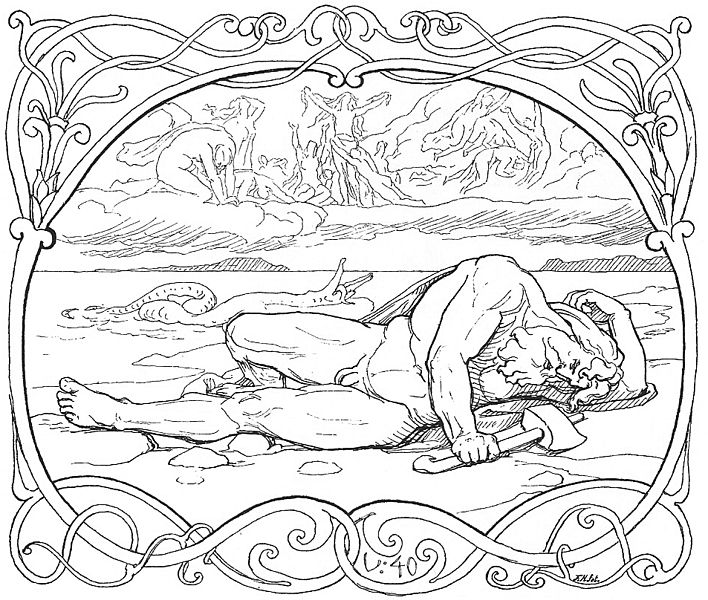 Página para colorir: mitologia nórdica (deuses e deusas) #110625 - Páginas para Colorir Imprimíveis Gratuitamente