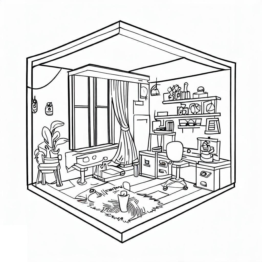 Desenho gratuito Apartamento #189300 da colecao Edifícios e Arquitetura para imprimir