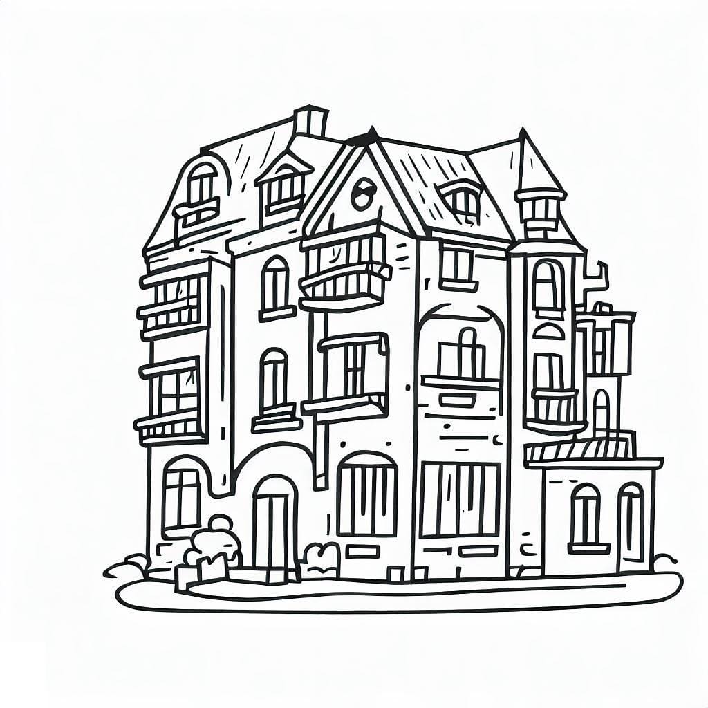 Desenho gratuito Apartamento #189304 da colecao Edifícios e Arquitetura para imprimir