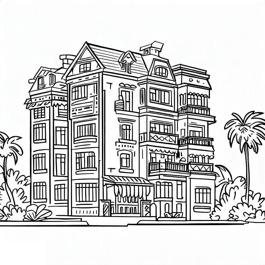 Desenho gratuito Apartamento #189308 da colecao Edifícios e Arquitetura para imprimir