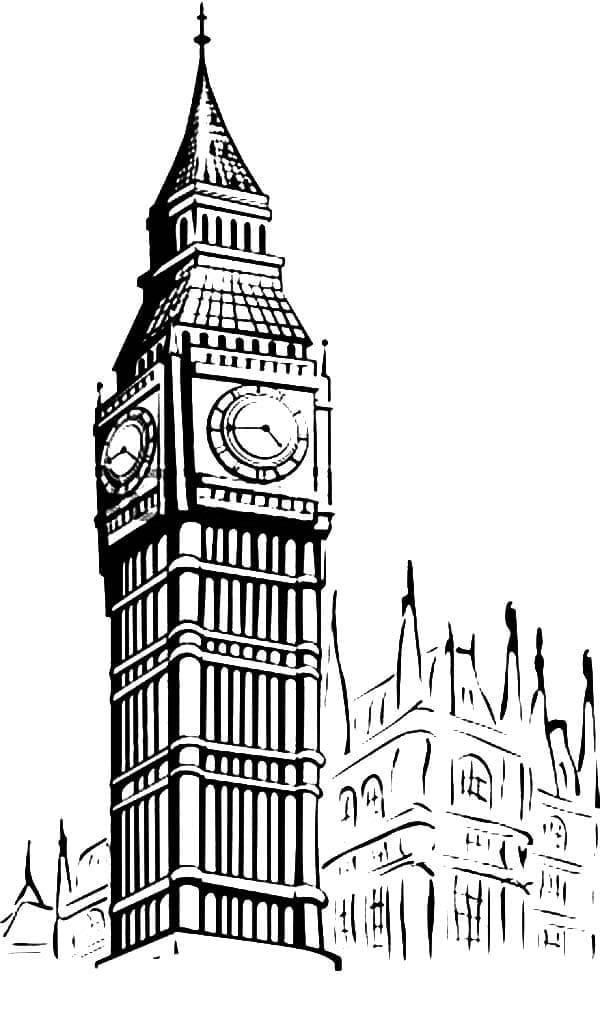 Desenho gratuito Big Ben #184899 da colecao Edifícios e Arquitetura para imprimir