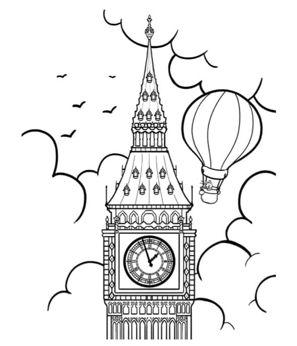 Desenho gratuito Big Ben #184905 da colecao Edifícios e Arquitetura para imprimir