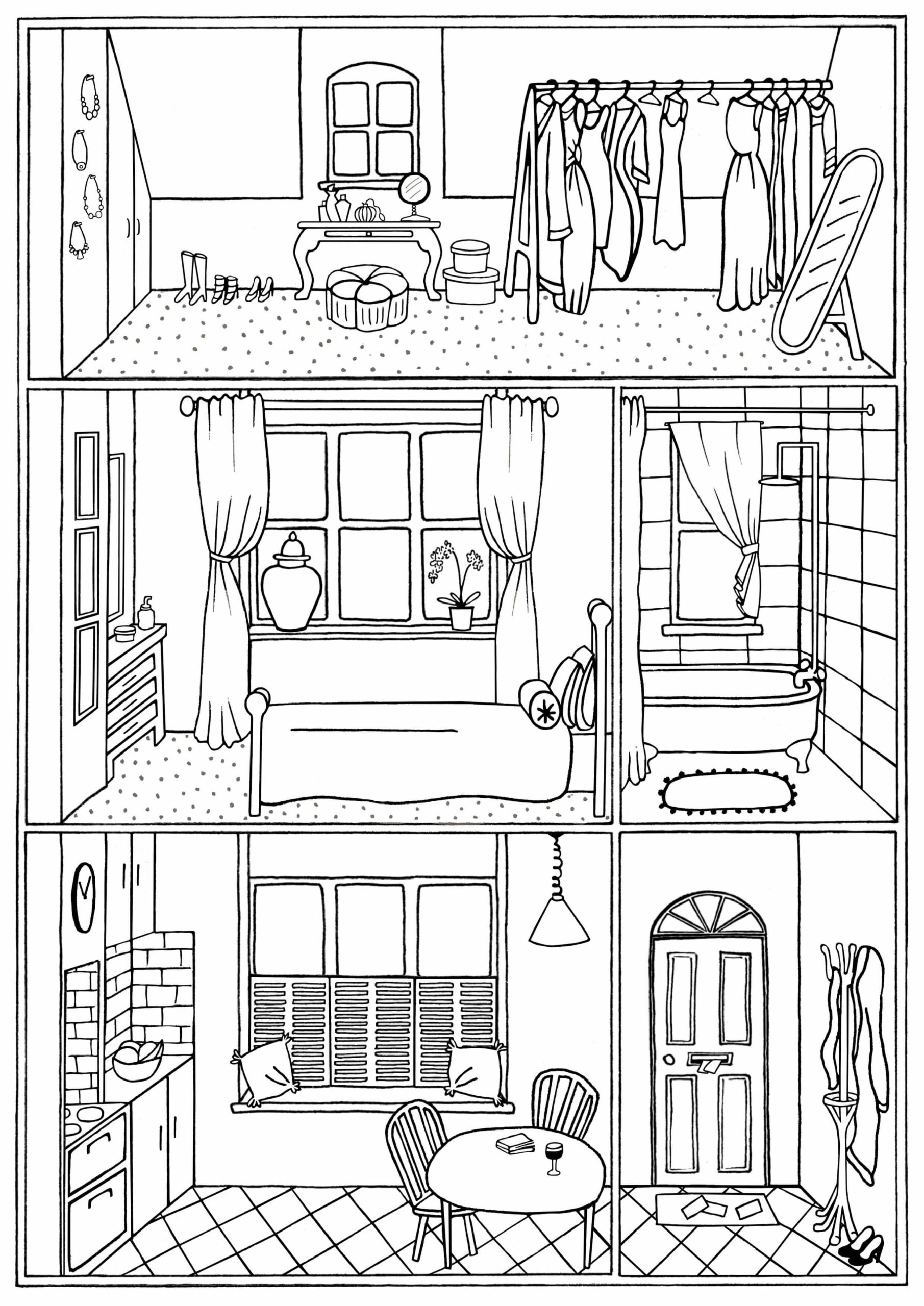 Desenho gratuito Casa #172193 da colecao Edifícios e Arquitetura para imprimir