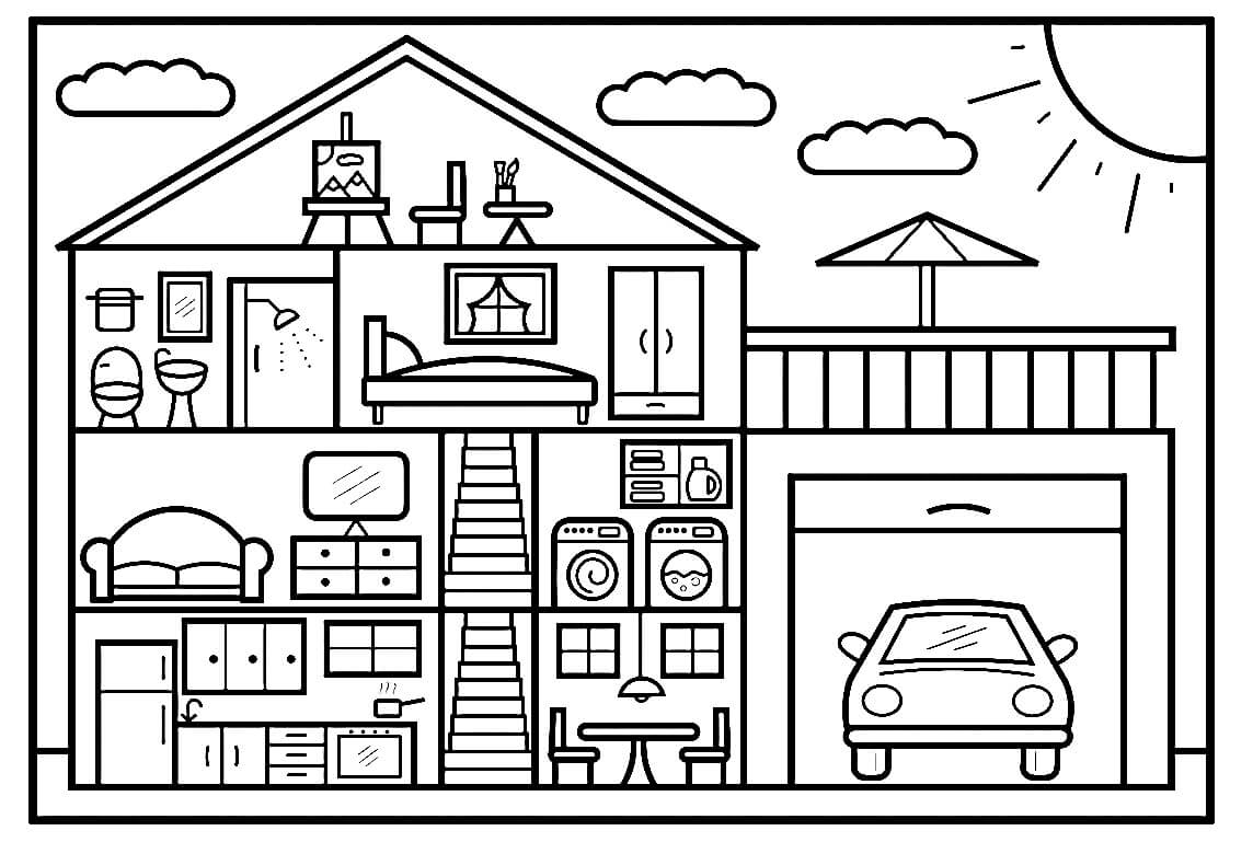 Desenho gratuito Casa #172196 da colecao Edifícios e Arquitetura para imprimir Desenho gratuito Casa #172196 da colecao Edifícios e Arquitetura para imprimir
