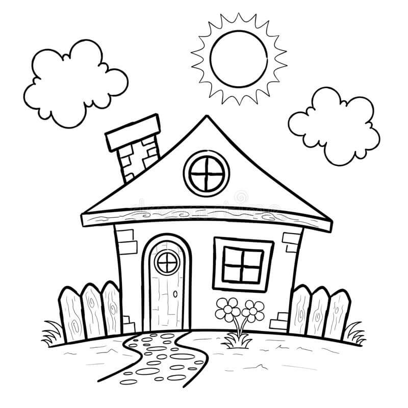 Desenho gratuito Casa #172199 da colecao Edifícios e Arquitetura para imprimir