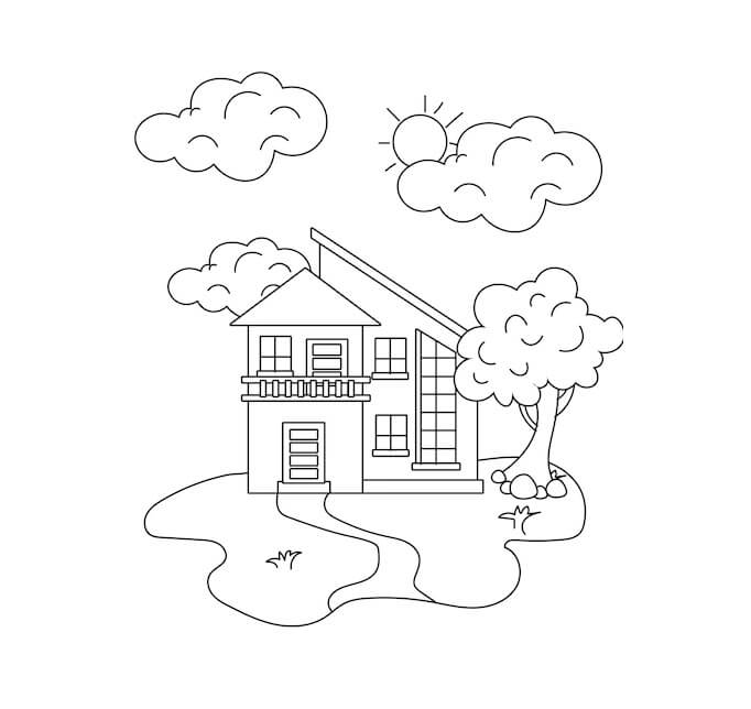 Desenho gratuito Casa #172200 da colecao Edifícios e Arquitetura para imprimir