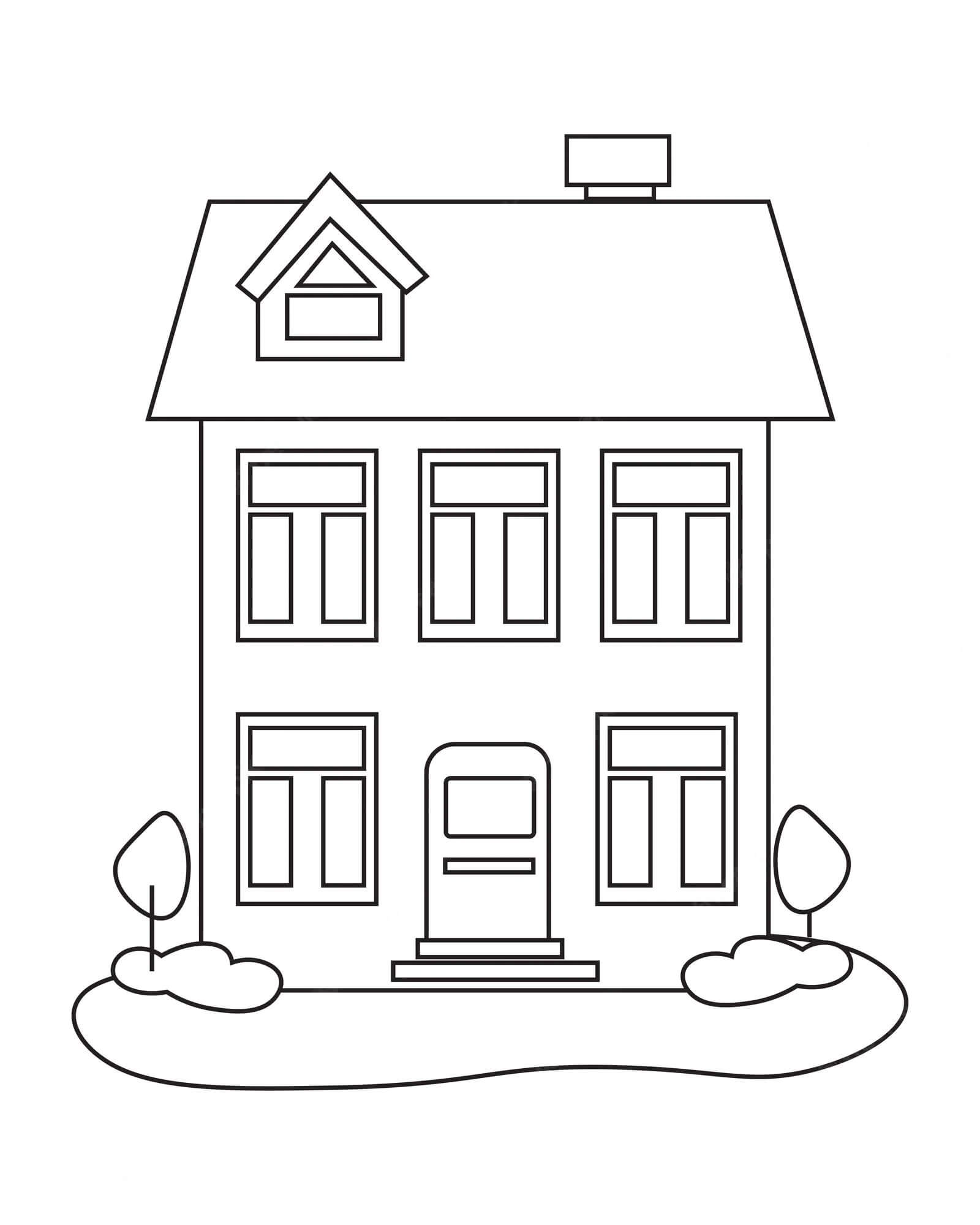 Desenho gratuito Casa #172205 da colecao Edifícios e Arquitetura para imprimir