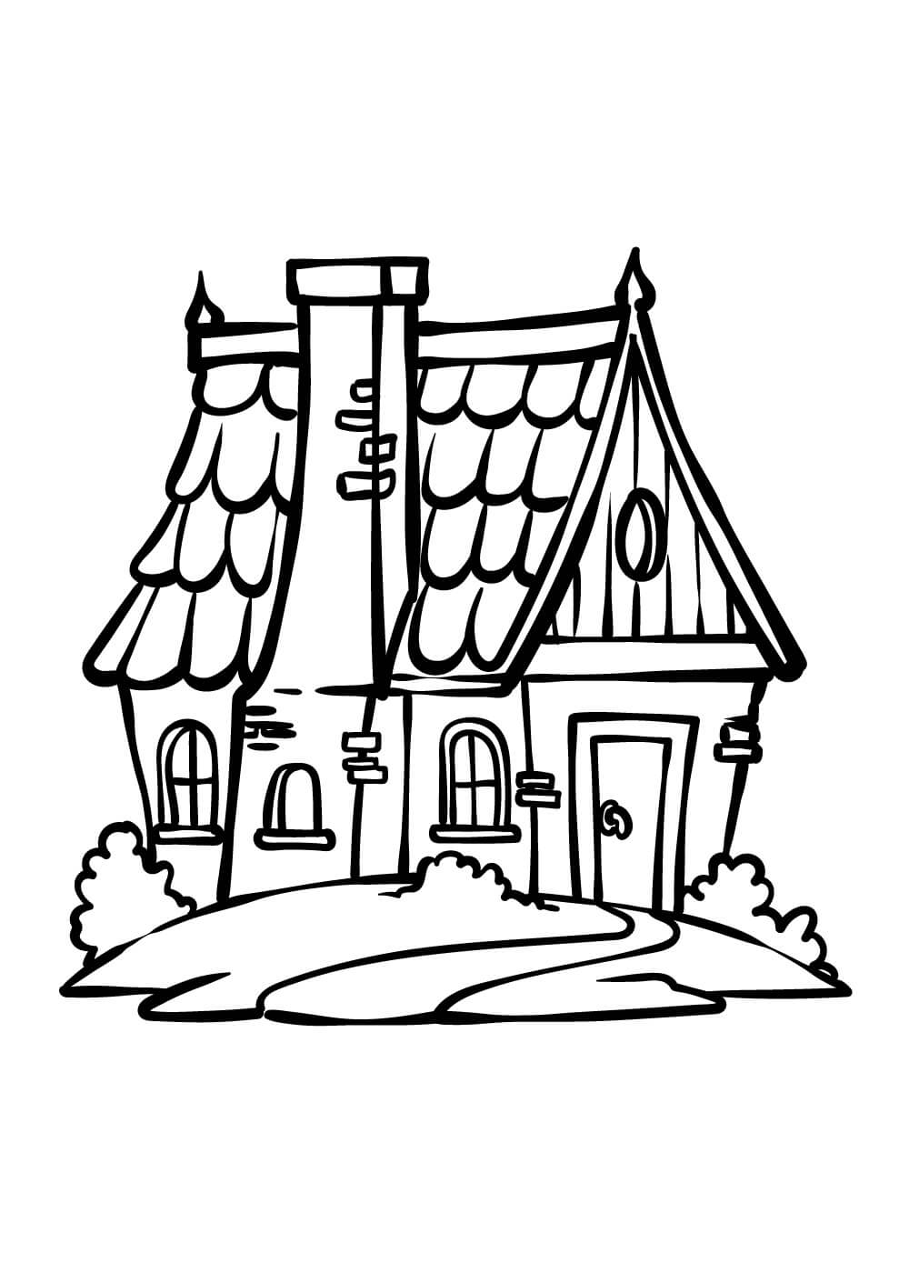 Desenho gratuito Casa #172206 da colecao Edifícios e Arquitetura para imprimir