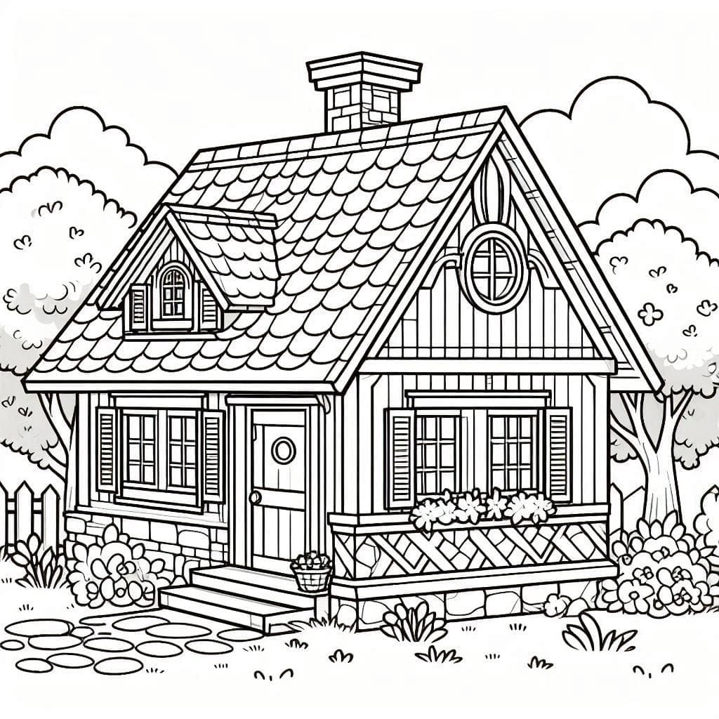 Desenho gratuito Casa #215850 da colecao Edifícios e Arquitetura para imprimir