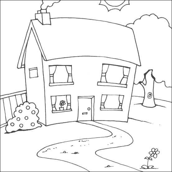 Desenho gratuito Casa #64622 da colecao Edifícios e Arquitetura para imprimir