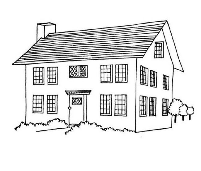 Desenho gratuito Casa #64632 da colecao Edifícios e Arquitetura para imprimir