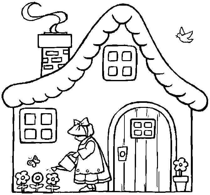 Desenho gratuito Casa #64735 da colecao Edifícios e Arquitetura para imprimir