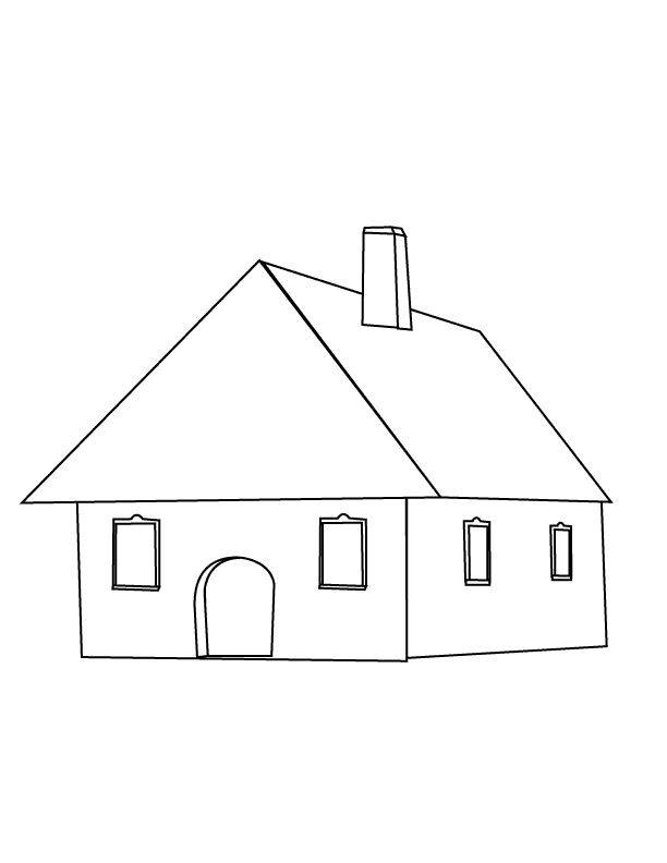 Desenho gratuito Casa #64741 da colecao Edifícios e Arquitetura para imprimir