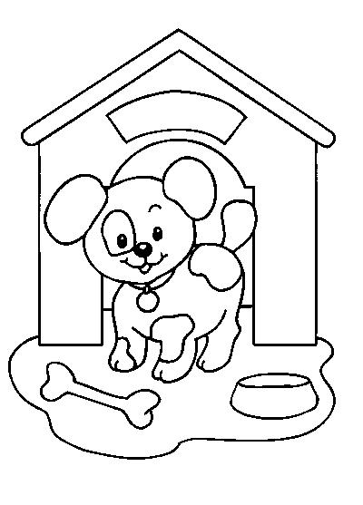 Página para colorir: Casinha de cachorro (Edifícios e Arquitetura) #62334 - Páginas para Colorir Imprimíveis Gratuitamente