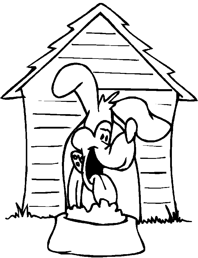 Página para colorir: Casinha de cachorro (Edifícios e Arquitetura) #62351 - Páginas para Colorir Imprimíveis Gratuitamente