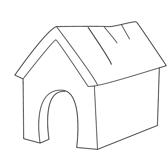 Página para colorir: Casinha de cachorro (Edifícios e Arquitetura) #62361 - Páginas para Colorir Imprimíveis Gratuitamente