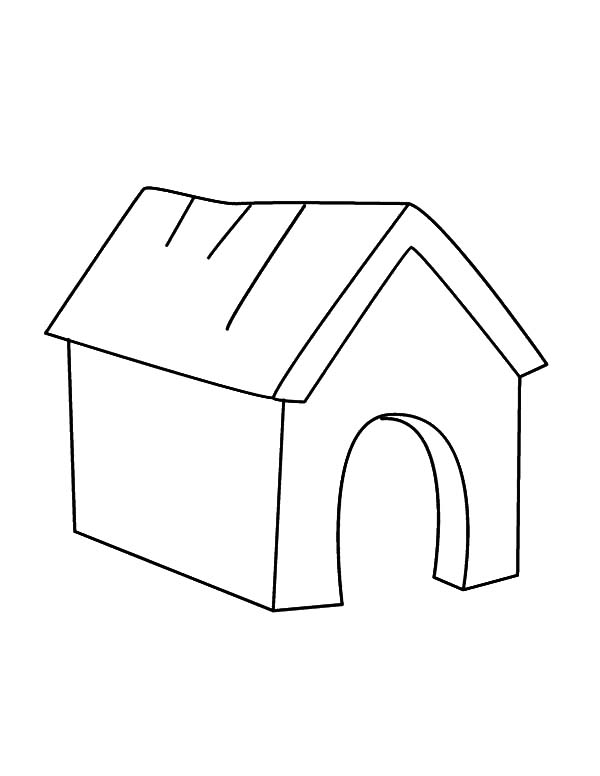 Página para colorir: Casinha de cachorro (Edifícios e Arquitetura) #62394 - Páginas para Colorir Imprimíveis Gratuitamente