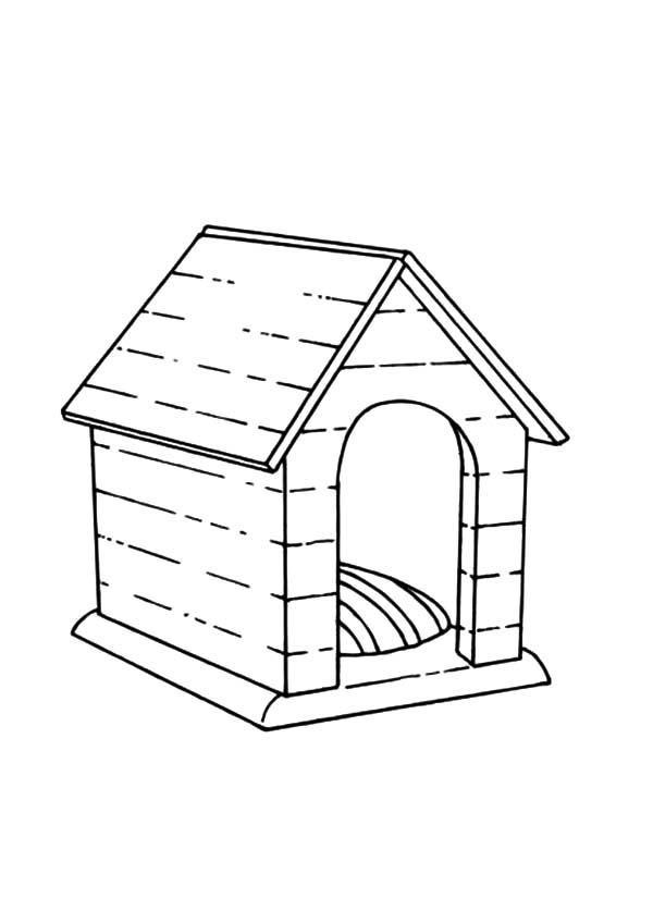 Página para colorir: Casinha de cachorro (Edifícios e Arquitetura) #62396 - Páginas para Colorir Imprimíveis Gratuitamente