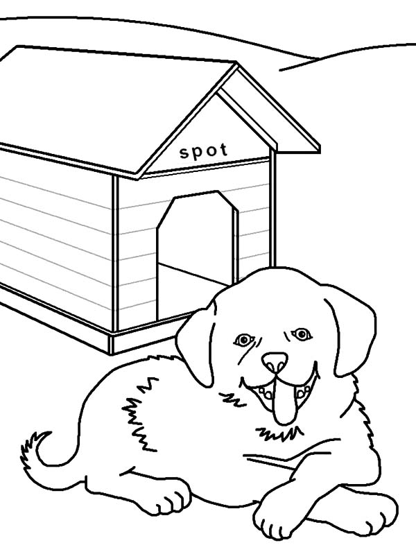 Página para colorir: Casinha de cachorro (Edifícios e Arquitetura) #62450 - Páginas para Colorir Imprimíveis Gratuitamente
