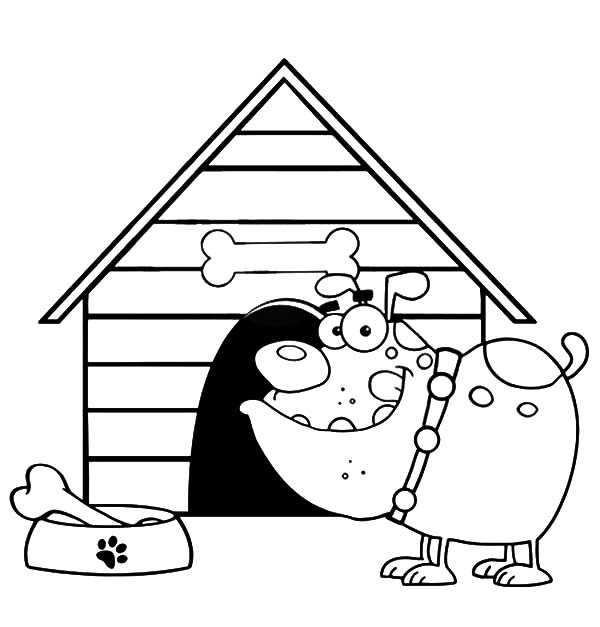 Página para colorir: Casinha de cachorro (Edifícios e Arquitetura) #62459 - Páginas para Colorir Imprimíveis Gratuitamente