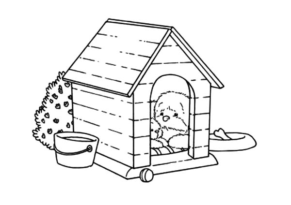 Página para colorir: Casinha de cachorro (Edifícios e Arquitetura) #62462 - Páginas para Colorir Imprimíveis Gratuitamente