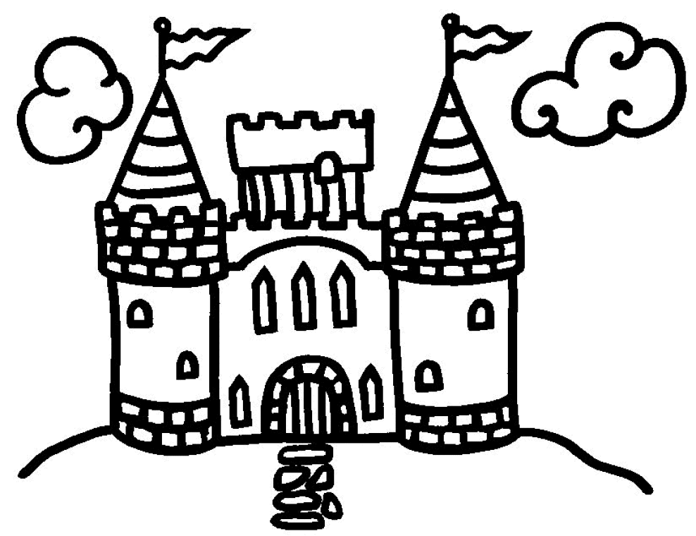 Página para colorir: Castelo (Edifícios e Arquitetura) #62033 - Páginas para Colorir Imprimíveis Gratuitamente