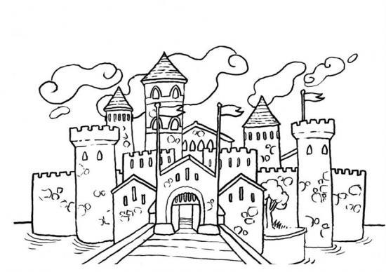 Página para colorir: Castelo (Edifícios e Arquitetura) #62043 - Páginas para Colorir Imprimíveis Gratuitamente