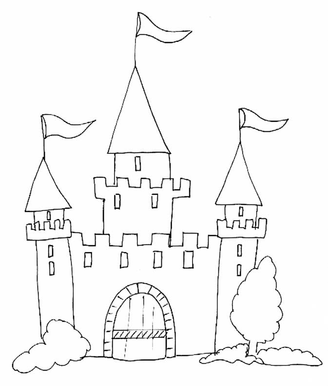 Página para colorir: Castelo (Edifícios e Arquitetura) #62048 - Páginas para Colorir Imprimíveis Gratuitamente