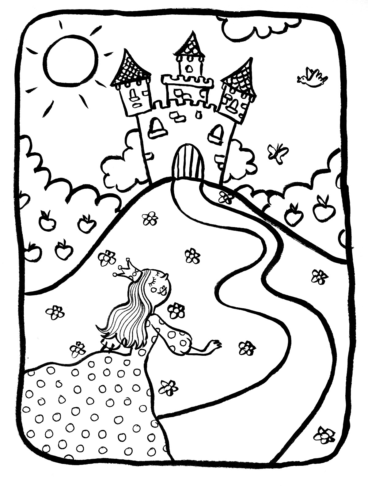 Página para colorir: Castelo (Edifícios e Arquitetura) #62054 - Páginas para Colorir Imprimíveis Gratuitamente