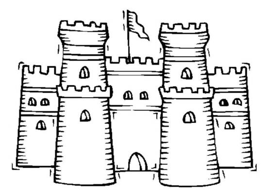 Página para colorir: Castelo (Edifícios e Arquitetura) #62056 - Páginas para Colorir Imprimíveis Gratuitamente