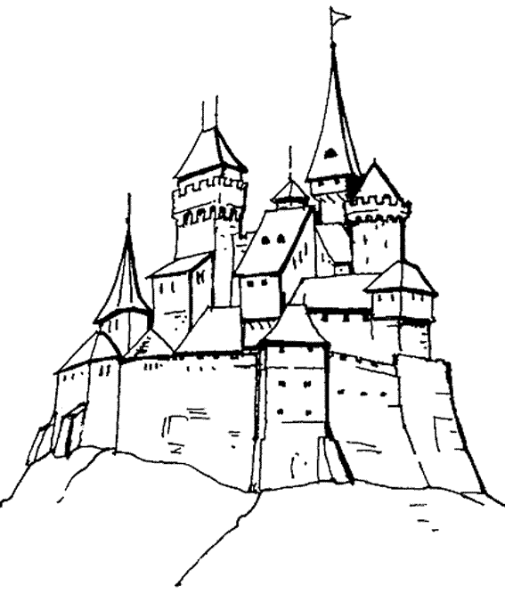 Página para colorir: Castelo (Edifícios e Arquitetura) #62058 - Páginas para Colorir Imprimíveis Gratuitamente
