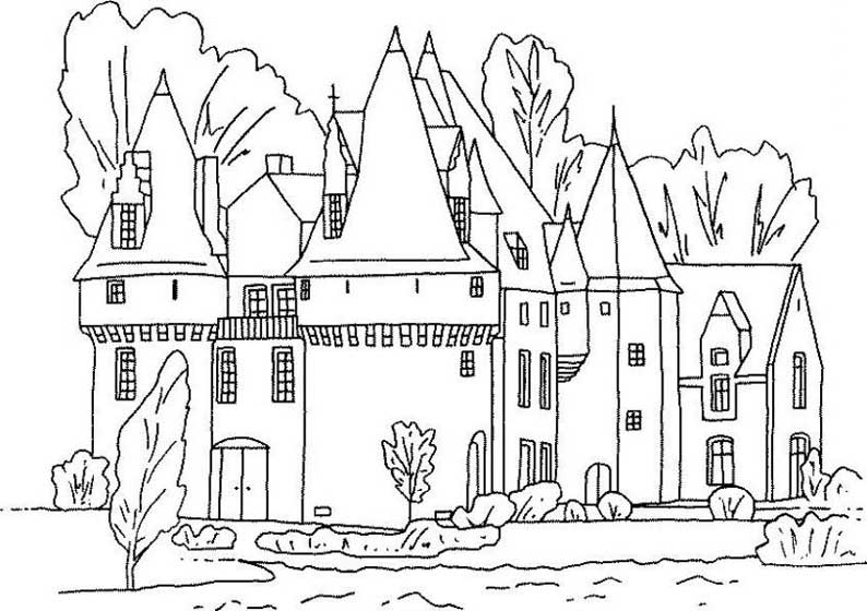 Página para colorir: Castelo (Edifícios e Arquitetura) #62065 - Páginas para Colorir Imprimíveis Gratuitamente