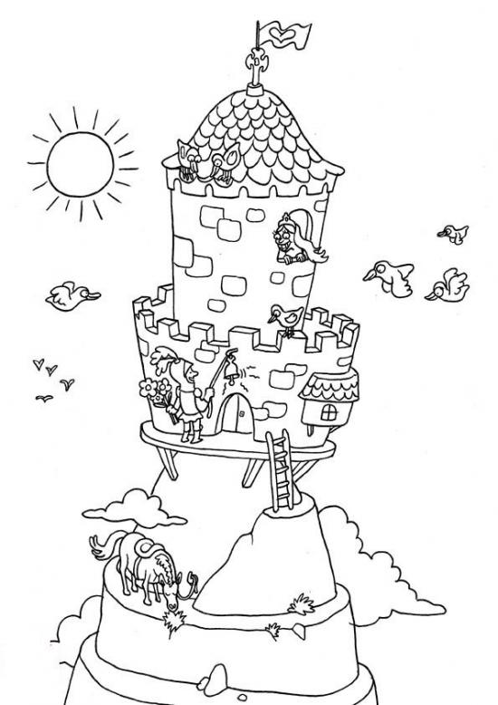 Página para colorir: Castelo (Edifícios e Arquitetura) #62084 - Páginas para Colorir Imprimíveis Gratuitamente