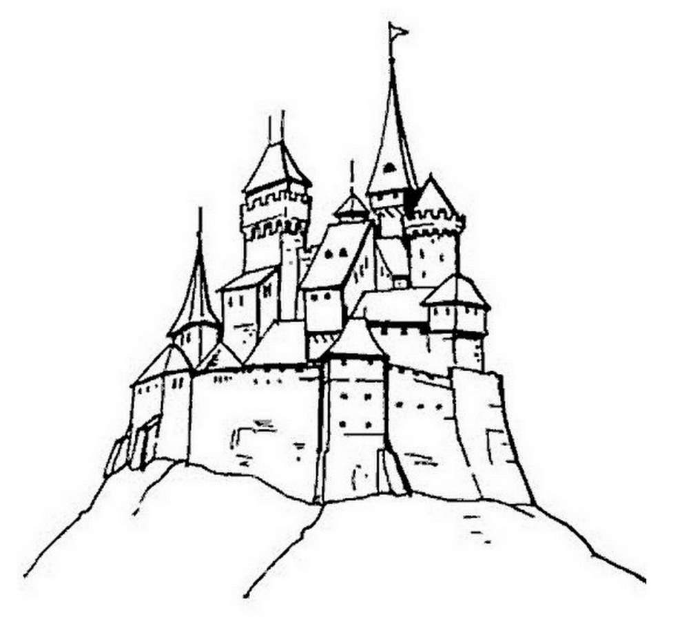 Página para colorir: Castelo (Edifícios e Arquitetura) #62111 - Páginas para Colorir Imprimíveis Gratuitamente