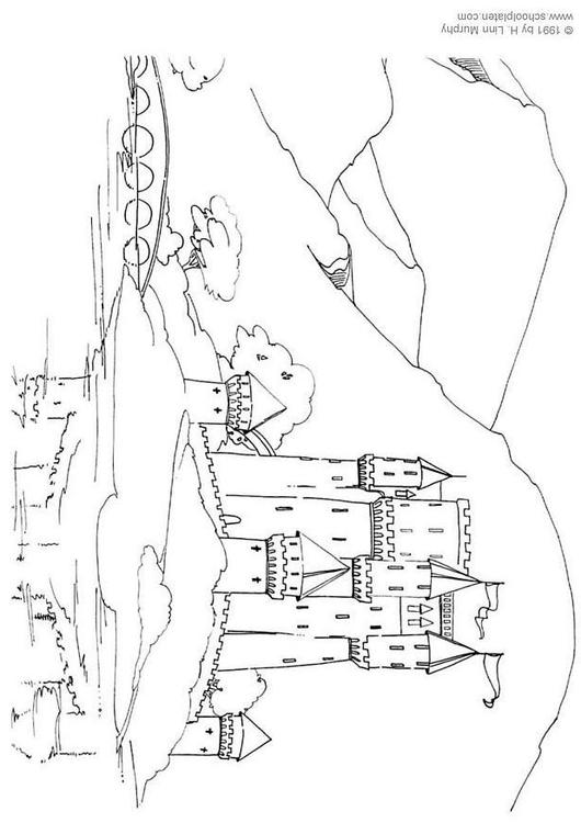 Página para colorir: Castelo (Edifícios e Arquitetura) #62115 - Páginas para Colorir Imprimíveis Gratuitamente