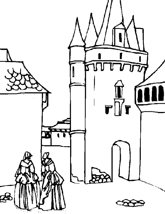 Página para colorir: Castelo (Edifícios e Arquitetura) #62127 - Páginas para Colorir Imprimíveis Gratuitamente