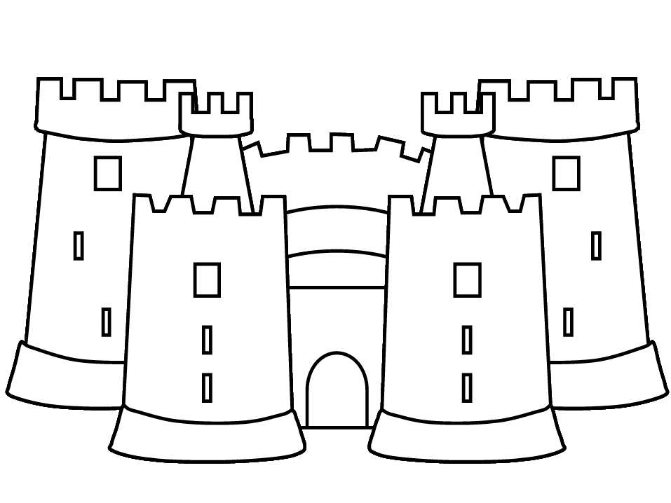 Página para colorir: Castelo (Edifícios e Arquitetura) #62131 - Páginas para Colorir Imprimíveis Gratuitamente