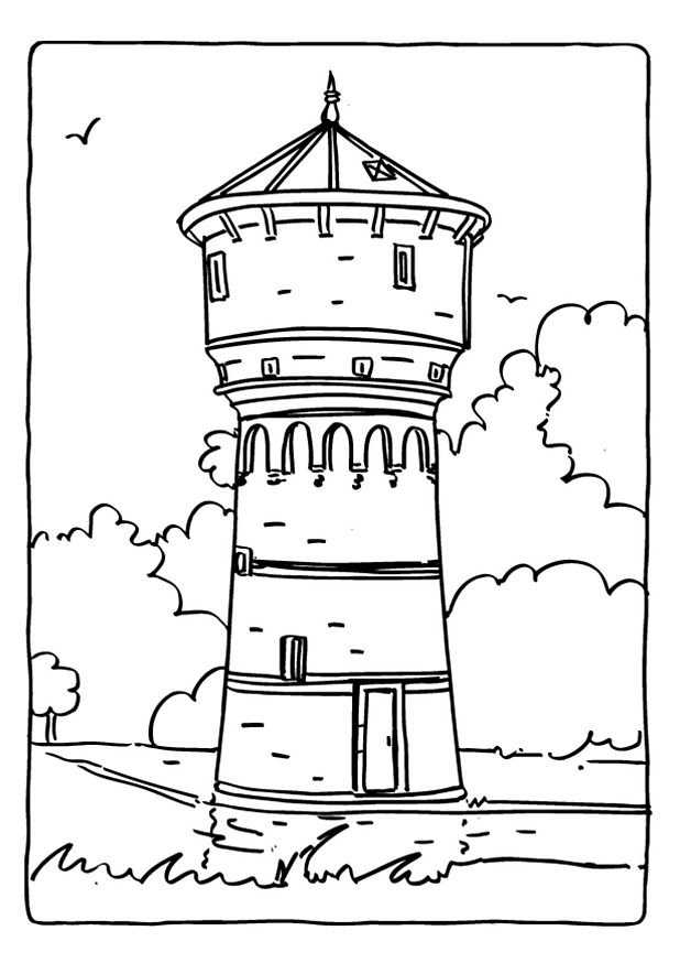 Página para colorir: Castelo (Edifícios e Arquitetura) #62158 - Páginas para Colorir Imprimíveis Gratuitamente