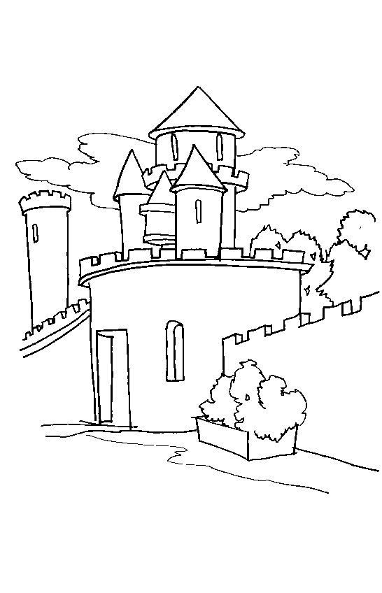 Página para colorir: Castelo (Edifícios e Arquitetura) #62159 - Páginas para Colorir Imprimíveis Gratuitamente