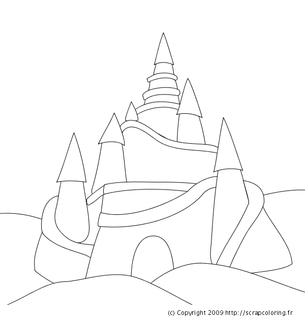 Página para colorir: Castelo (Edifícios e Arquitetura) #62173 - Páginas para Colorir Imprimíveis Gratuitamente