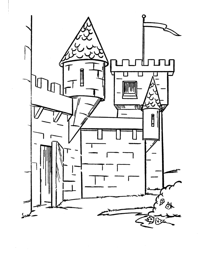 Página para colorir: Castelo (Edifícios e Arquitetura) #62180 - Páginas para Colorir Imprimíveis Gratuitamente