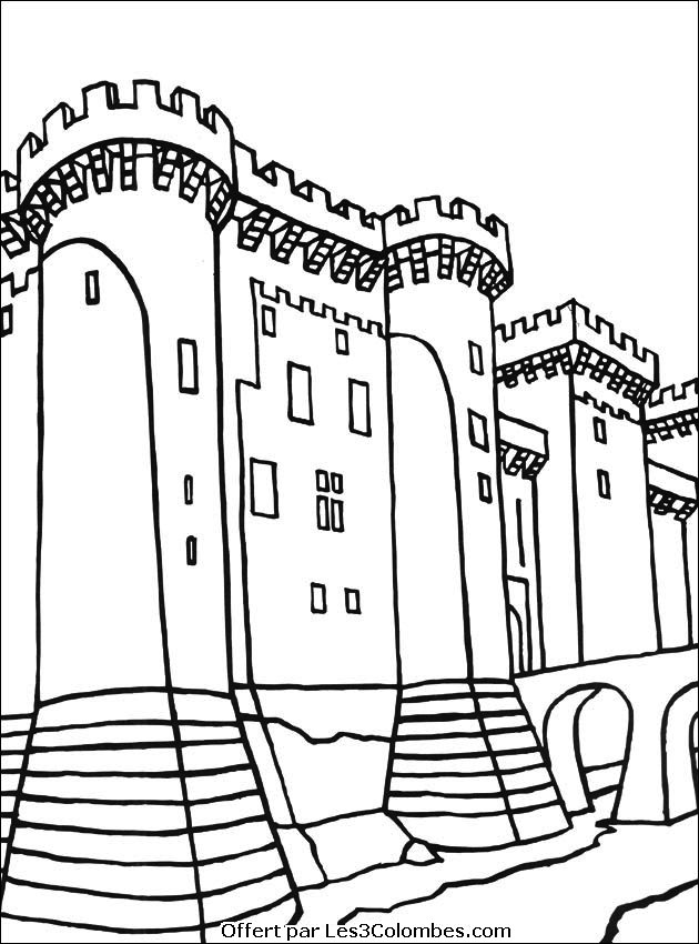 Página para colorir: Castelo (Edifícios e Arquitetura) #62185 - Páginas para Colorir Imprimíveis Gratuitamente