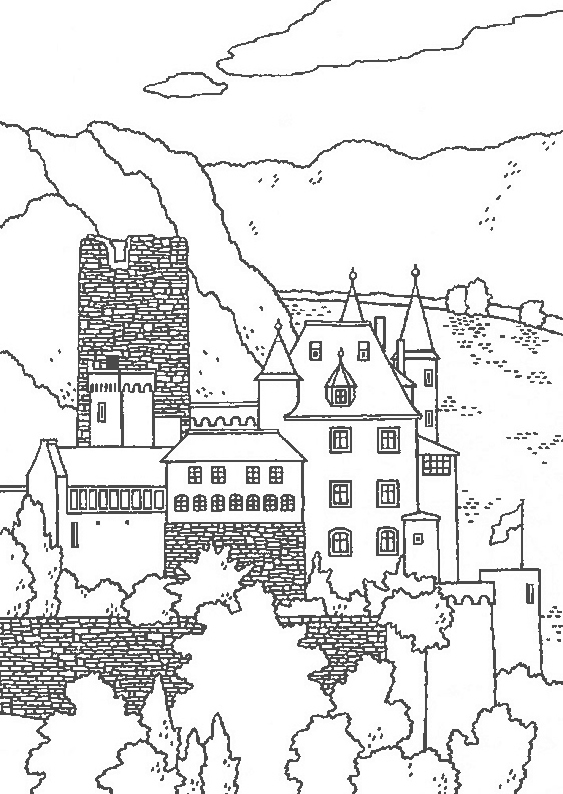 Página para colorir: Castelo (Edifícios e Arquitetura) #62218 - Páginas para Colorir Imprimíveis Gratuitamente