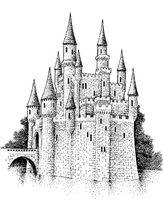 Página para colorir: Castelo (Edifícios e Arquitetura) #62270 - Páginas para Colorir Imprimíveis Gratuitamente