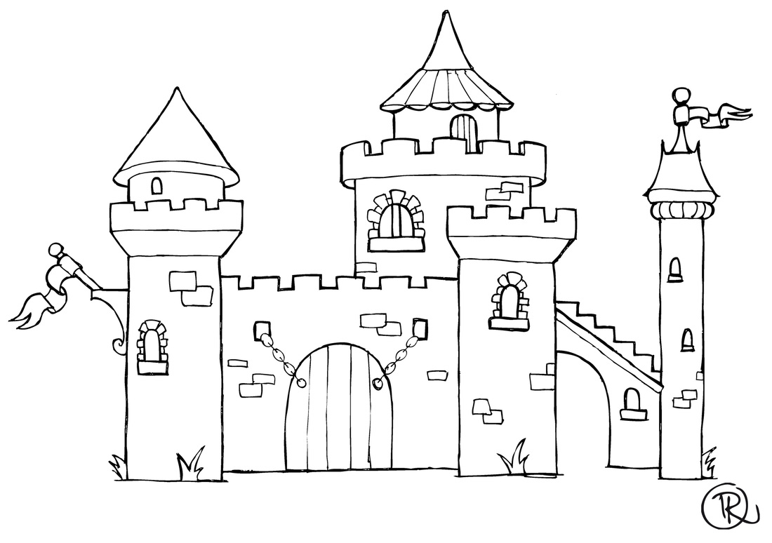 Página para colorir: Castelo (Edifícios e Arquitetura) #62315 - Páginas para Colorir Imprimíveis Gratuitamente
