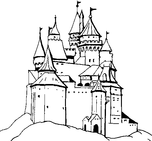 Página para colorir: Castelo (Edifícios e Arquitetura) #62324 - Páginas para Colorir Imprimíveis Gratuitamente
