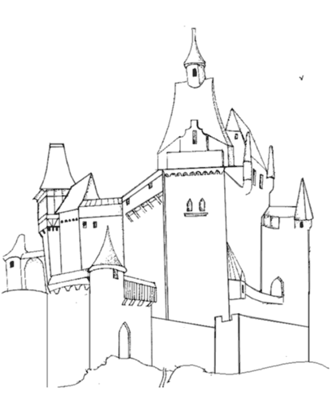 Página para colorir: Castelo (Edifícios e Arquitetura) #62329 - Páginas para Colorir Imprimíveis Gratuitamente