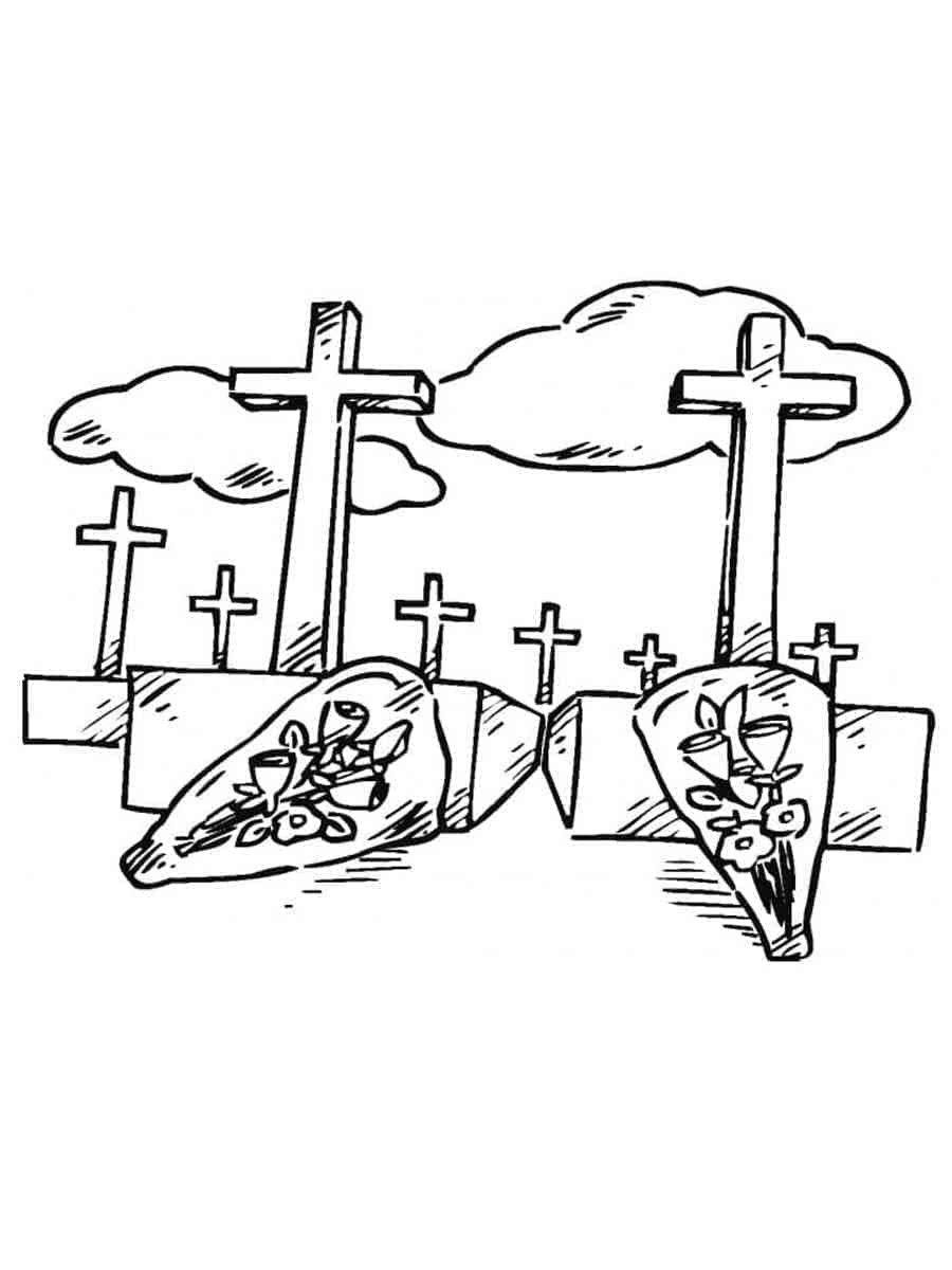 Desenho gratuito Cemitério #204224 da colecao Edifícios e Arquitetura para imprimir