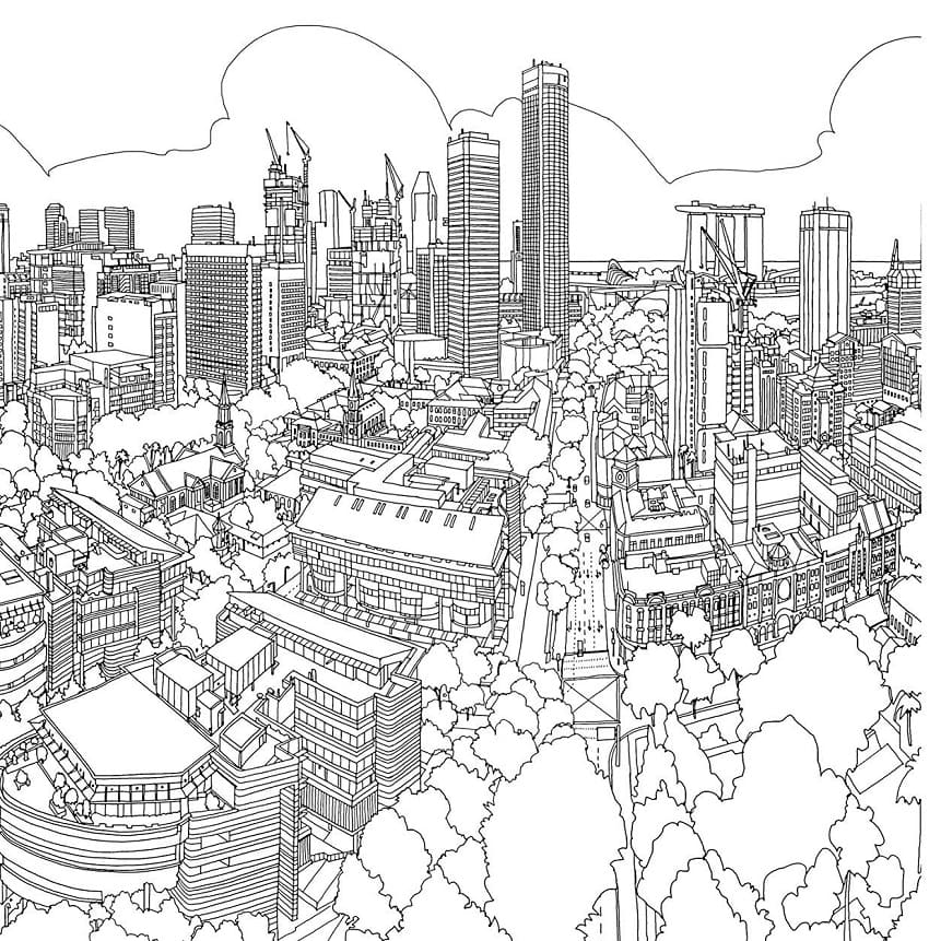Desenho gratuito Cidade #200593 da colecao Edifícios e Arquitetura para imprimir