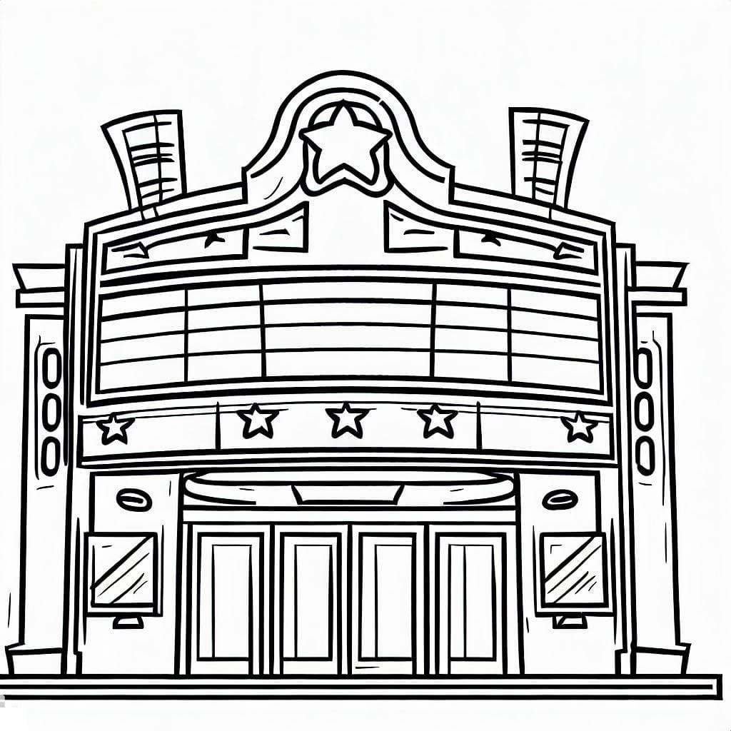 Desenho gratuito Cinema #188675 da colecao Edifícios e Arquitetura para imprimir Desenho gratuito Cinema #188675 da colecao Edifícios e Arquitetura para imprimir